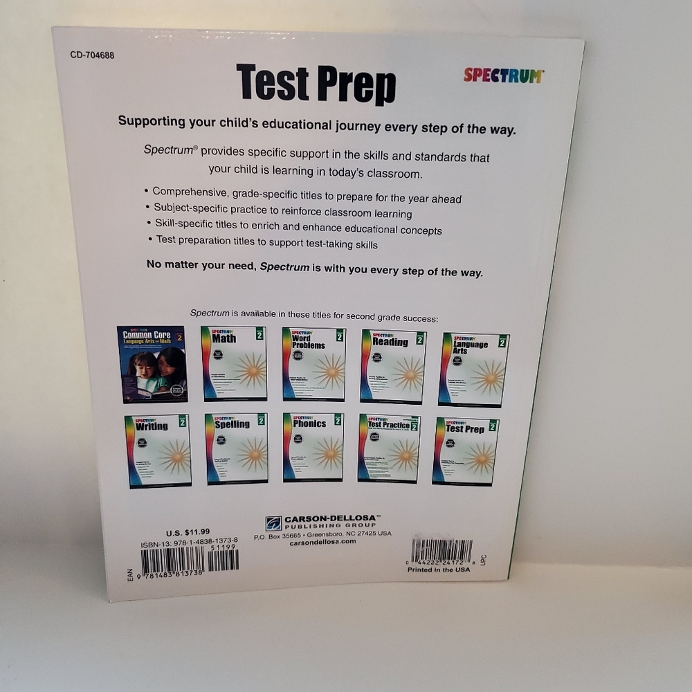Spectrum Test Prep Grade 2 - Picture 2 of 7